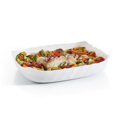 Serving Platter Luminarc Smart Cuisine Rectangular White Glass 29 x 30 cm (6 Units)