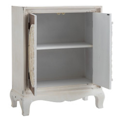 Cupboard NATURE 79 x 40 x 96 cm Natural White Fir wood MDF Wood