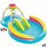 Inflatable Paddling Pool for Children Intex Rainbow 374 L 295 x 109 x 191 cm (2 Units)