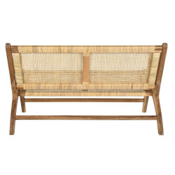 Bench DKD Home Decor Brown Natural 120 x 76 x 68 cm