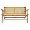 Bench DKD Home Decor Brown Natural 120 x 76 x 68 cm