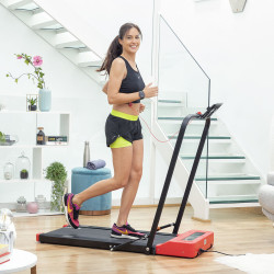 Folding Walking and Running Treadmill with Speakers and Remote Control Wristband Foljog InnovaGoods