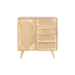 Sideboard DKD Home Decor Natural Metal Rubber wood 73,5 x 35 x 78 cm