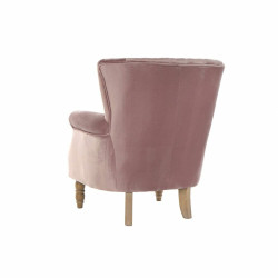 Armchair DKD Home Decor 73 x 70 x 87 cm Pink Rubber wood