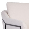 Armchair 69 x 80 x 79 cm Synthetic Fabric Beige Metal