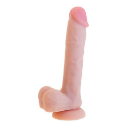 Realistic Dildo S Pleasures Beige Silicone (19,5 cm)