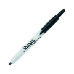 Permanent marker Sharpie Fine Retractable Black 12 Units