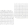 Non-slip Shower Mat Frames White PVC 50,3 x 50,3 x 0,7 cm (6 Units)