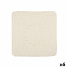 Non-slip Shower Mat Beige PVC 53 x 52,5 x 1 cm (6 Units)