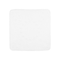 Non-slip Shower Mat White PVC 53 x 52,5 x 1 cm (6 Units)