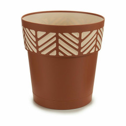 Self-watering flowerpot Stefanplast Orfeo Terracotta Plastic 25 x 25 x 25 cm (6 Units)