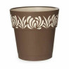 Self-watering flowerpot Stefanplast Gaia Brown Plastic 25 x 25 x 25 cm (6 Units)