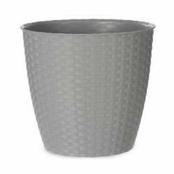 Plant pot Stefanplast Grey Plastic 29 x 26,5 x 29 cm (6 Units)