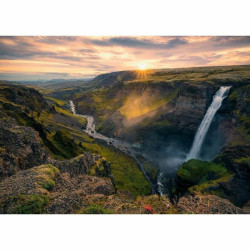 Puzzle Ravensburger Iceland: Kirkjuffellsfoss  1000 Pieces