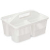 Organiser Cleaning White Plastic 31,3 x 18 x 22 cm (12 Units)