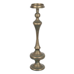 Candleholder Golden Iron 14 x 14 x 59 cm