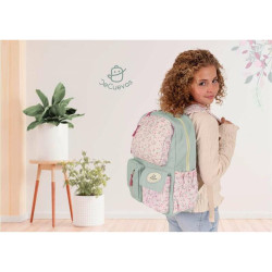 School Bag Decuevas Multicolour Flowers 40 x 18 x 30 cm