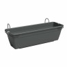 Plant pot Artevasi 60 x 20 x 17,3 cm Anthracite