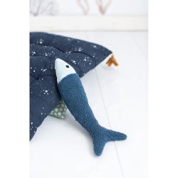 Fluffy toy Crochetts OCÉANO Dark blue Fish 11 x 6 x 46 cm 9 x 5 x 38 cm 2 Pieces