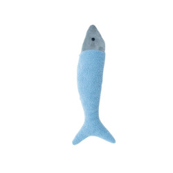 Fluffy toy Crochetts OCÉANO Light Blue Fish 11 x 6 x 46 cm 9 x 5 x 38 cm 2 Pieces