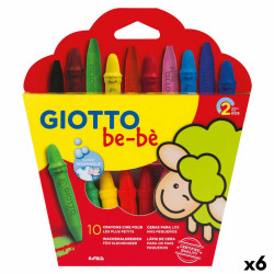 Coloured crayons Giotto BE-BÉ Multicolour (6 Units)