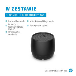 Portable Bluetooth Speakers HP 2D799AA Black