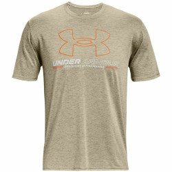 Short Sleeve T-Shirt Under Armour Vent Graphic. Light brown