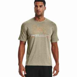 Short Sleeve T-Shirt Under Armour Vent Graphic. Light brown