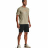 Short Sleeve T-Shirt Under Armour Vent Graphic. Light brown