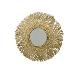 Wall mirror Decoris Circular Natural Rushes (Ø 50 cm)