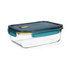 Hermetic Lunch Box Quid Astral Blue Glass 1,52 L 23 x 17,5 x 8,4 cm (6 Units)