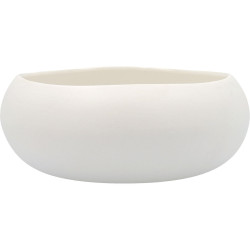 Bowl Ariane Organic Ceramic White (16 cm) (6 Units)