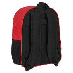 School Bag Sevilla Fútbol Club Black Red 32 X 38 X 12 cm