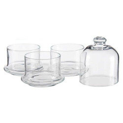 Tubs Patisserie Chocolates Stackable Glass 9 x 22 x 9 cm (6 Units)