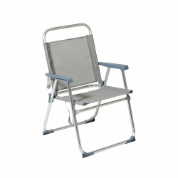 Beach Chair 22 mm Grey Aluminium 52 x 56 x 80 cm (52 x 56 x 80 cm)