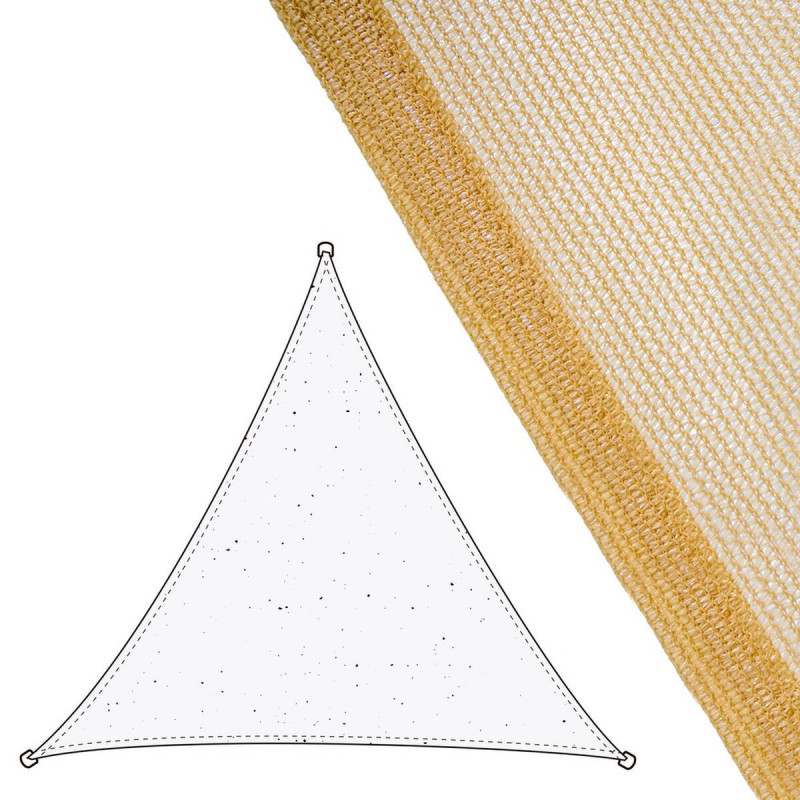 Shade Sails Awning 3,5 x 3,5 m Beige Polyethylene 350 x 350 x 0,5 cm