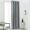 Curtain TODAY Essential Thermal insulation Steel Light grey 140 x 240 cm