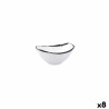 Bowl Ariane Vital Filo White Black Ceramic 11,6 cm (8 Units)