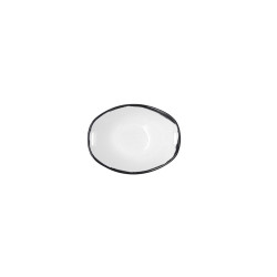 Bowl Ariane Vital Filo White Black Ceramic 11,6 cm (8 Units)