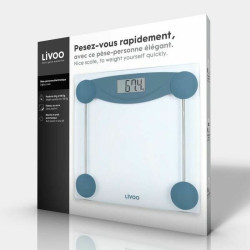 Digital Bathroom Scales Livoo DOM426B Blue Tempered Glass 180 kg