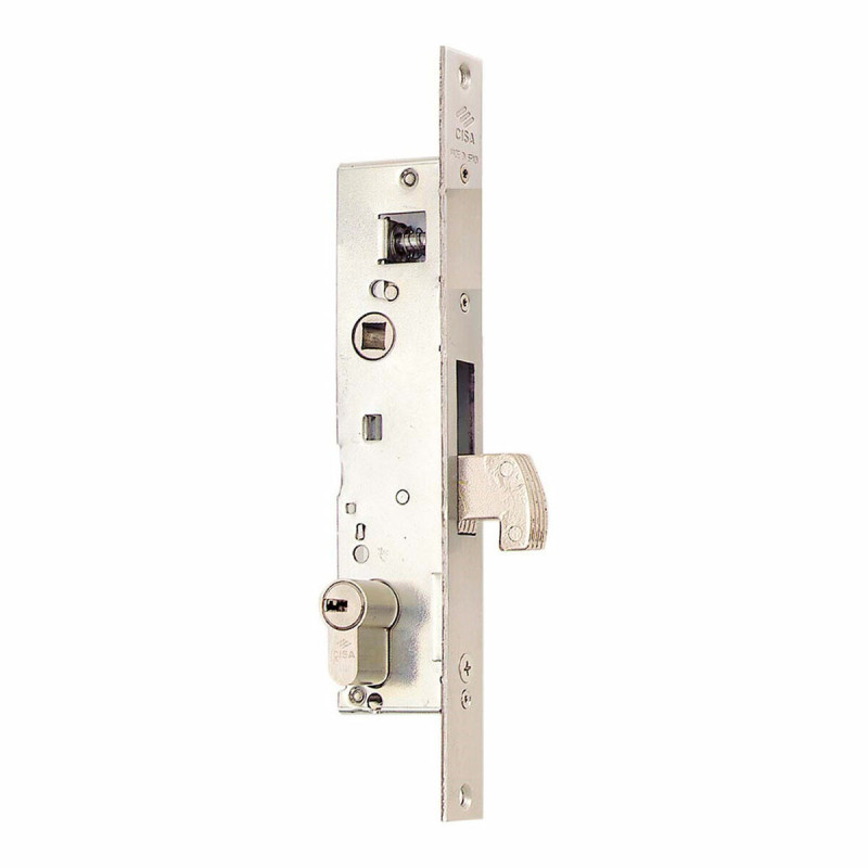 Mortise lock Cisa L4140.20.0  Vertical European Steel Stainless steel