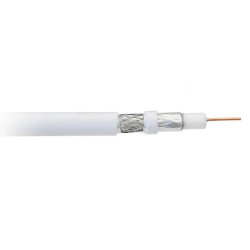 Coaxial TV Antenna Cable Libox PCC80 White 100 m