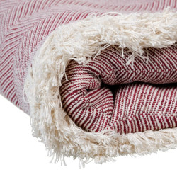 Bedspread (quilt) Beige Maroon