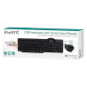 Keyboard with Reader Ewent EW3252 DNI Black