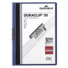 Document Folder Durable Duraclip 30 Dark blue Sky blue A4 25 Pieces