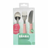 Pieces of Cutlery Béaba Pink Stainless steel 3 Pieces