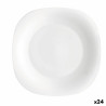 Dessert dish Bormioli Rocco Parma White Glass (24 Units)