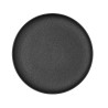 Flat Plate Bidasoa Fosil Black Ceramic 26,5 x 26,4 x 2,3 cm (6 Units)