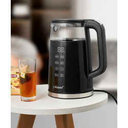 Kettle Feel Maestro MR-049 Black Transparent Crystal Borosilicate Glass 2200 W 1,7 L