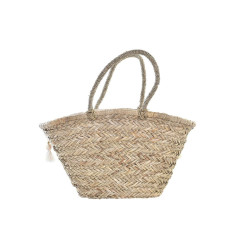 Bag DKD Home Decor White Multicolour Natural Metal 59 x 16 x 30 cm